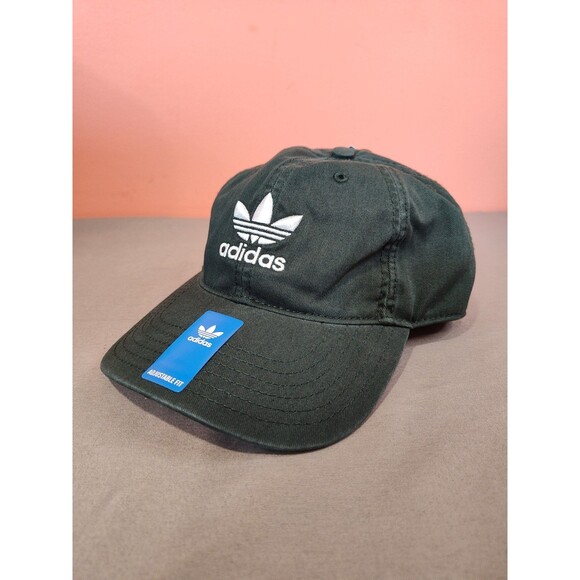 Adidas Men's Originals Relaxed Strapback Cap Mineral Green One Size - Picture 1 of 7